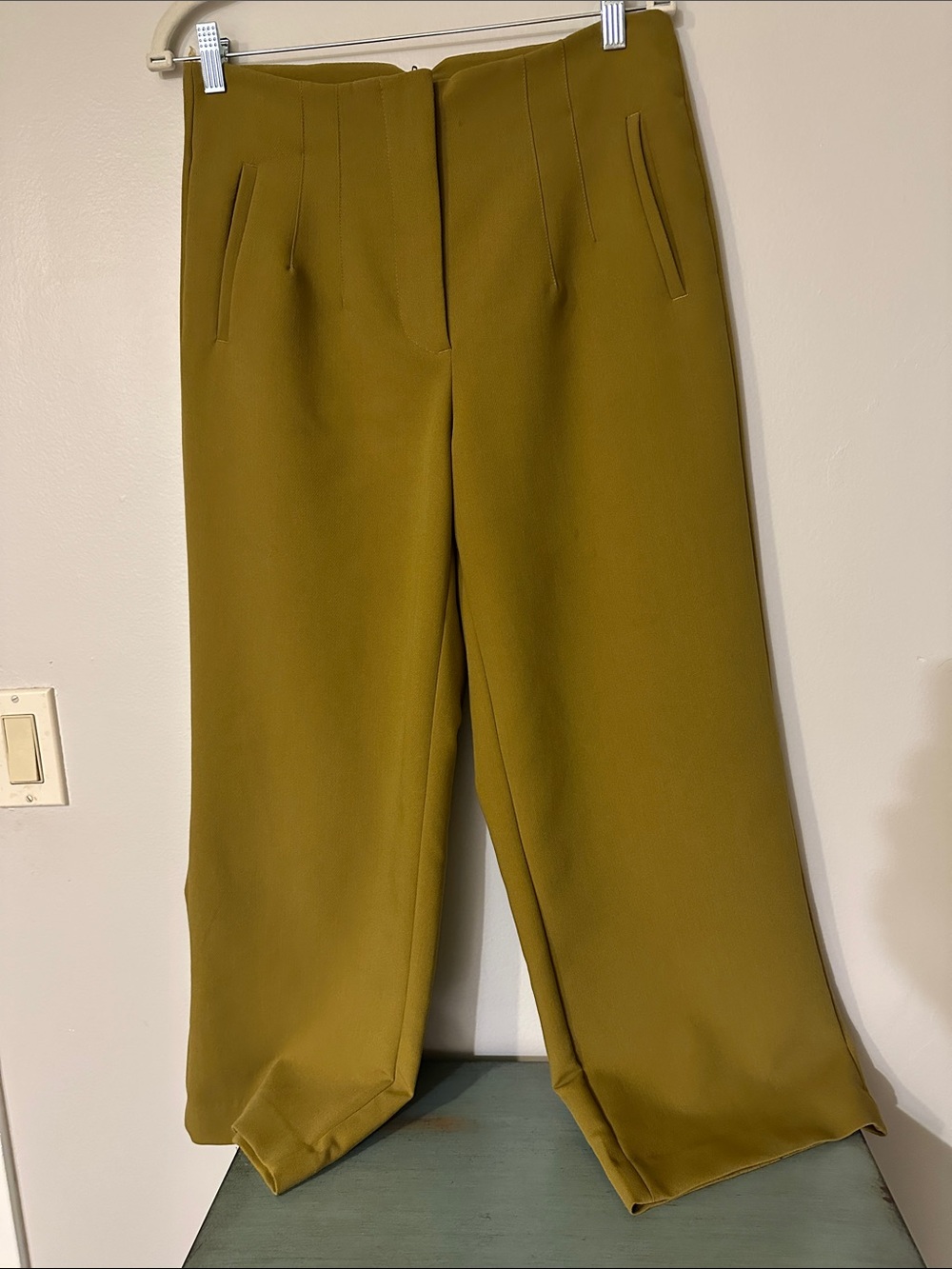 & Other Stories Olive Wide-Leg Trousers